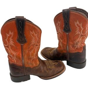 Ariat Boys 9 Youth Tombstone Western Boot Cowboy Two Tone Botas